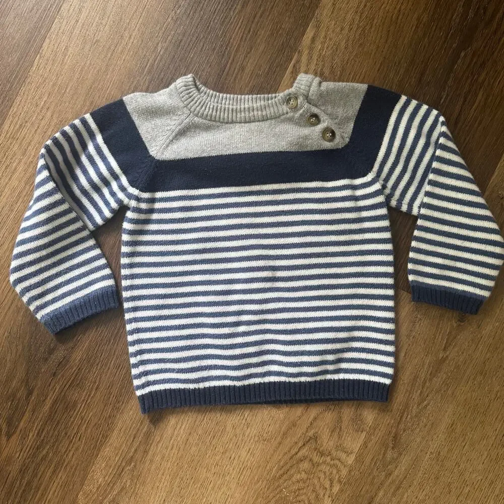 Bundle of Baby Boy Fall-Wear, Hooded Zip Down and Sweater, 2 Pieces